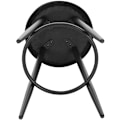 Miniatyrbillede 6 af 8: Rootz Velvet Barstol - Bordskammel - Køkkentaburet - Elegant sort fløjlsfinish - Stabil og robust konstruktion - Justerbare fodpuder - Sædestørrelse 3