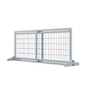 Miniatyrbillede 6 af 7: Rootz Dog Gate - Trappeport - Højdejusterbar - Foldbart kæledyrshegn - Døråbning - Gang - Små og mellemstore hunde - Grå + Sort - 183cm x 36cm x 69cm