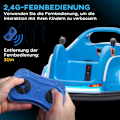 Pikkukuva 5 / 11: Rootz Kids Bumper Auto - Sähköajoneuvo - Ride -On -lelu - 360 ° kiertohauska - 73 cm x 73cm x 44 cm - USB & LED -valot