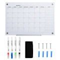 Miniatyrbillede 5 af 8: Rootz Whiteboard - Tavlekalender - Organisering af ferieplaner og månedlig planlægning - 1 penneholder - 4 tuscher og viskelæder - 90 x 60 cm