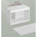 Miniatyrbillede 4 af 5: Rootz 3-delt sofabord - Redeborde - Spånplade - Opbevaringsplads - 30 cm x 60 cm x 40 cm - Snehvide