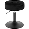 Miniatyrbillede 1 af 9: Rootz Justerbar Velvet Barstol - Bordstol - Drejeligt sæde - Holdbar og komfortabel - Multifunktionel med opbevaring - Justerbar højde 49,5 cm-65 cm -