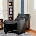 Miniatyrbillede 7 af 8: Rootz Relaxation Chair - Tv Stol - Lænestol - Liggefunktion - Læder - Sort