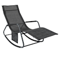 Miniatyrbillede 1 af 6: Rootz Havelounger - Solseng - Gyngestol - Ergonomisk design - Syntetisk fiberstof - Opbevaringslomme - Understøtter op til 150 kg - 143cm x 85cm x 57c