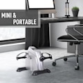 Pikkukuva 7 / 9: Rootz Mini kuntopyörä - Jalkaharjoitus - Poljinharjoitus - Harjoituspyörä - Pyörälaite - Hopea - 9Wx 40Dx 31Hcm