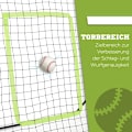 Miniatyrbild 4 av 10: Rootz Baseball Rebounder Net - Soccer Rebound Net - Metallram - Väderbeständig - Green Hit Zone - Lättvikt - 123cm x 90cm x 174cm