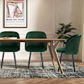 Pikkukuva 2 / 6: Rootz 4 ruokapöydän tuolin setti - Tyylikkäät istuimet - Mukavat tuolit - Ergonominen muotoilu - Kestävä ja tukeva - Monipuolinen tyyli - 84 cm x 45 c