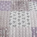 Miniatyrbillede 7 af 9: Rootz Luxurious Patchwork sengetæppe - Dyne - Dyne - Vendbart design - Kan maskinvaskes - Holdbar polyester - Fås i flere størrelser (150x200cm, 170x2