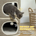 Miniatyrbild 7 av 11: Rootz 3 Tier Cat Barrel With Cushion - Cat House - Cat Tower - Förbättra komforten - Ø51cm x 69 cm, brunvit