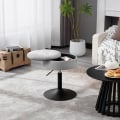 Miniatyrbillede 6 af 8: Rootz Justerbar Velvet Barstol - Bordstol - Drejeligt sæde - Holdbar, multifunktionel, opbevaring - 39,5 cm x 49,5-65 cm