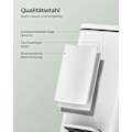 Miniatyrbild 6 av 7: Rootz 10L kosmetikabehållare - Avfallsbehållare - Papperskorgen - Stålkropp - PP-plastfoder - 38,4 cm x 17 cm x 35 cm - Idealisk för badrum och kök