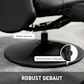 Miniatyrbillede 7 af 11: Rootz Executive Chair With Rougol - hvilestol - Drejestol - 130 ° Justerbar ryglæn - 70x79x105 cm - ren luksus
