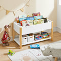 Miniatyrbillede 3 af 7: Rootz børnebogreol - Legetøjshylde - Opbevaringsstativ - MDF & fyrretræ Konstruktion - Alsidige skillevægge - Børnevenlig Højde - 85 cm x 45 cm x 42 c