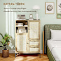 Pikkukuva 4 / 11: Rootz -säilytyskaappi - joustavat rintakehät - laatikot - säädettävät hyllyt - rottinki -ovet - helppo puhdistus - 80w x 40d x 120h cm
