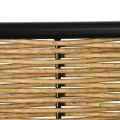 Miniatyrbild 4 av 8: Rootz Soffset - Rattan Look 5 delar soffset - Möbelset - Modernt soffset - Med två sidobord - Grå/Naturlig/Svart