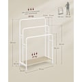 Miniatyrbillede 5 af 6: Rootz håndklædeholder med 3 stænger - Cloud White Natural Beige - Metalspånplade - 70 cm x 30 cm x 100 cm - Heavy Duty - Opbevaringsorganisator