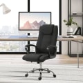 Miniatyrbillede 3 af 6: Rootz Kontorstol - Computerstol - Vippefunktion - Nakkestøtte - Ergonomisk skrivebordsstol - Sort - 62 x 62 x 110-119 cm