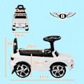 Miniatyrbillede 3 af 10: Rootz Bentley Bentayga Ride-On Car - Børneskydebil - Børnehjul - Anti-tip funktion - Komfortabelt ryglæn - Musikspil - 67 cm x 29 cm x 39 cm