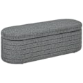 Miniatyrbild 10 av 10: Rootz Vadderad sängbänk - Förvaring Ottoman - Fönstersäte - 100 % polyester - Eucalyptus träram - 116cm x 41cm x 40,5cm