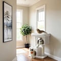 Miniatyrbillede 2 af 6: Rootz Cat Scratching Post - Cat Tree - Stor udsigtsplatform - Holdbar plys/sisal - 60 cm x 40 cm x 84 cm