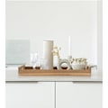 Miniatyrbild 2 av 3: Rootz Faro Tray - Servering Tray - Display Tray - Rustic Teak Wood Charm - 58 cm x 38 cm x 7cm