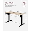 Miniatyrbillede 7 af 8: Rootz Elektrisk stående skrivebord - Sit Stand Skrivebord - Justerbar Højde Skrivebord - Greige Sort - Spånplade stål - Støjsvag drift - Hurtig juster