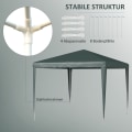 Miniatyrbild 5 av 10: Rootz Pavilion 2,7x2,7m - Fällbart lusthus - Utomhustak - Snabbmontering - Rostsäker ram - Vattenavvisande tak - 270cm x 270cm x 255cm