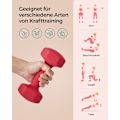 Pikkukuva 4 / 7: Rootzin neopreenipinnoitetut käsipainot - Punaiset valurautaiset painot - Käsipainot - Liukumaton kahva - Kompakti koko - 20,5 cm x 9,5 cm - 4 kg x 2
