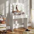 Pikkukuva 2 / 7: Rootz-kylpypöytä - Meikkipöytä - Meikkipöytä - Runsaasti säilytystilaa ja valaistus - 80W x 40D x 135K cm