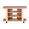 Pikkukuva 3 / 6: Rootz TV HiFi Bench Beech TV-taso, käännettävä ja rullattava 75 x 38 x 51 cm