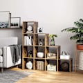 Miniatyrbillede 2 af 7: Rootz reol - 10 rum - Arkivskab - Skab - Skabe - Træ - Brun - Industriel - 129,5 x 30,5 cm