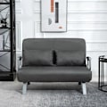 Miniatyrbillede 3 af 9: Rootz Sovesofa - Dobbeltsofa - Lænestolsseng - Gæsteseng - Sammenklappelig seng - Grå - 105 x 80 x 78 cm