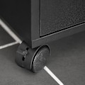 Miniatyrbillede 9 af 9: Rootz Rullende køkkenskab - Mikrobølgestativ - Opbevaringsvogn - Alsidig brug - Nem mobilitet med låsbare hjul - Rigelig opbevaring med skydehylde, sk