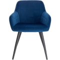 Miniatyrbillede 4 af 10: Rootz Velvet spisestuestole - Komfortable siddepladser - Stilfulde stole - Ergonomisk design - Holdbar konstruktion - Alsidig brug - 49cm x 43cm x 81c