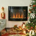 Miniatyrbillede 2 af 7: Rootz elektrisk pejseovn - Effektniveauer Justerbar - Farverig og realistisk - LED Flammeeffekt - Rustfrit stål - Sort - 65 X 11,4 X 52 CM
