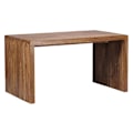 Miniatyrbillede 1 af 6: Rootz skrivebord massivt træ Sheesham computerbord 160 cm bredt ægte træ design arkiveringskontorbord i landlig stil