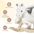 Miniatyrbillede 6 af 7: Rootz gyngehest - Toddler Rocker - Ride-on-legetøj til børn - Forbedret balance, kompromisløs sikkerhed, komfortabelt design - Plys og træ - 70 cm x 5