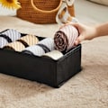 Miniatyrbild 5 av 9: Rootz 8-delat set Underkläder Organizer - Underkläder Förvaring - BH och trosa Organizer - Non-Woven Tyg - 32cm x 32cm x 10cm