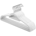Miniatyrbillede 1 af 9: Rootz tøjbøjler - 20 stykker - Fløjl - ABS - Anti-Slip - Hvid - 45 x 0,6 x 23,5 cm