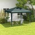 Miniatyrbild 2 av 10: Rootz Pavilion 2,7x2,7m - Fällbart lusthus - Utomhustak - Snabbmontering - Rostsäker ram - Vattenavvisande tak - 270cm x 270cm x 255cm