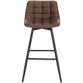Miniatyrbillede 4 af 7: Rootz barstol - Designer barstol, bordskammel - kunstlæder, metalben - komfortable og ergonomiske, robuste og holdbare, alsidige og stilfulde - sædehø