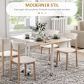 Miniatyrbillede 4 af 10: Rootz foldebord på hjul - Alsidigt bærbart bord - Spisebord - Pladsbesparende design - Holdbar konstruktion - Nem mobilitet - 120L x 80W x 73H cm