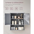 Miniatyrbild 5 av 7: Rootz badrumsskåp - Förvaringsenhet - Organizer - MDF-konstruktion - Mystical Grey - 30cm x 30cm x 82cm - Lätt - Robust - Enkel montering