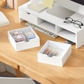 Miniatyrbillede 3 af 9: Rootz Monitor Stand Computer Screen Monitor Stand -Monitor Riser Desk Organizer med 3 skuffer