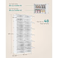 Miniatyrbild 8 av 9: Rootz White 12 Cube Storage Organizer - Garderobsorganisator - Cube Organizer - ABS Plastic Connector - PP Plast Board - Stålram - 32cm x 83cm x 187cm