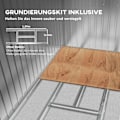 Pikkukuva 6 / 11: Rootz Tool Shed - Puutarhavaja - Storage Shed - Kestävä ja tuuletettu - 213 x 130 x 159cm - Vihreä