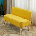 Miniatyrbillede 2 af 7: Rootz Sofa - 2 personers stofsofa - Sofasæde - Lounge Sofa - Gul - 117 x 56,5 x 77 cm