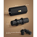 Miniatyrbillede 4 af 5: Rootz Travel Watch Box - Sikker opbevaringstaske - Skjult rum - PU-læder - 9,8 cm x 21,2 cm x 8,7 cm