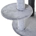 Miniatyrbillede 9 af 10: Rootz Cat Tree - Cat Activity Tree - Ridsestolper - Cat Cave - Cat House - Grå - 48x48x104 cm