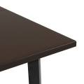 Miniatyrbillede 5 af 6: Rootz udendørs spisebord - Paraplyhul - Haveborde - Metalstel - Stål - Brun - Sort - 100L x 100W x 72H cm